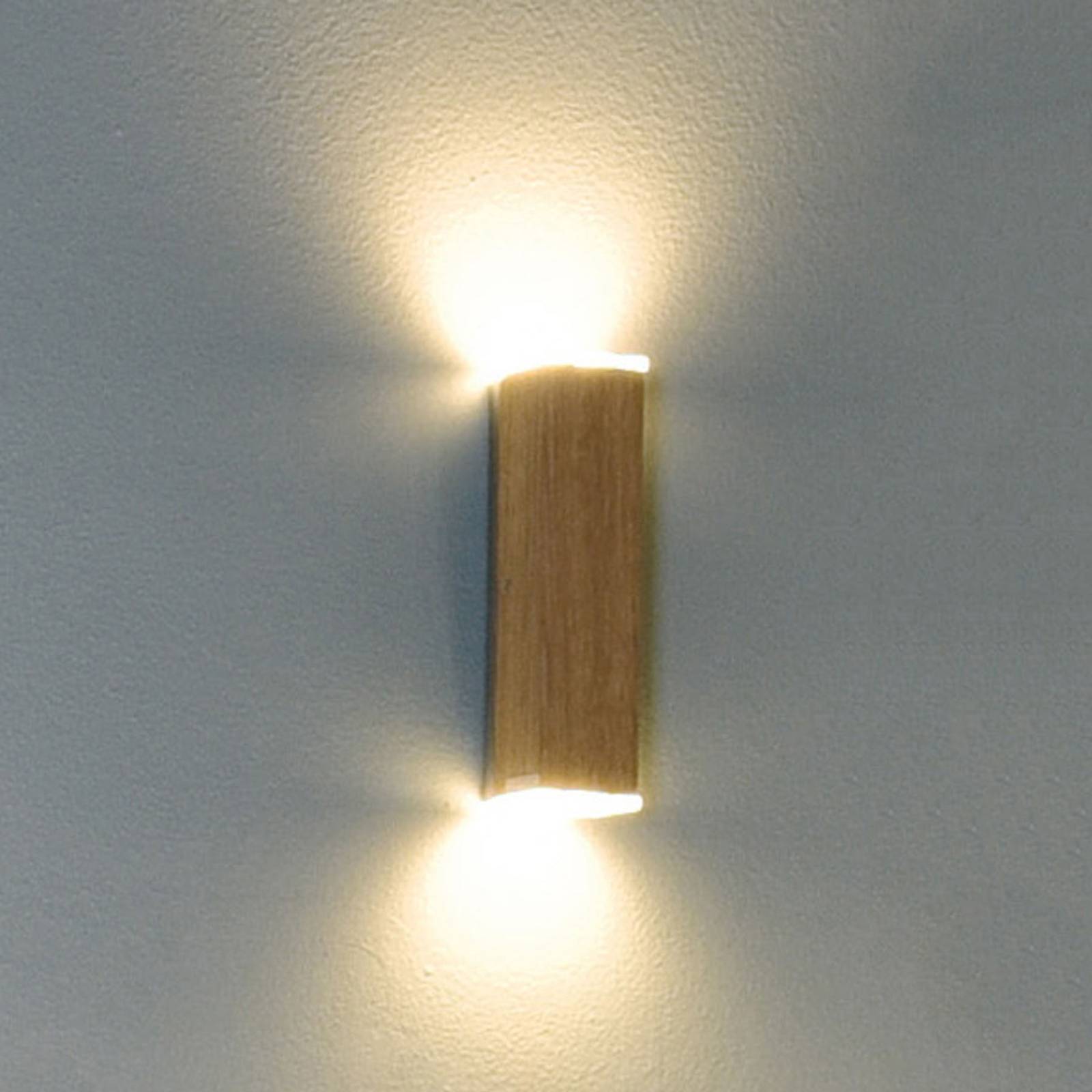 HerzBlut Leonora LED-Wandlampe up&down Eiche geölt günstig online kaufen