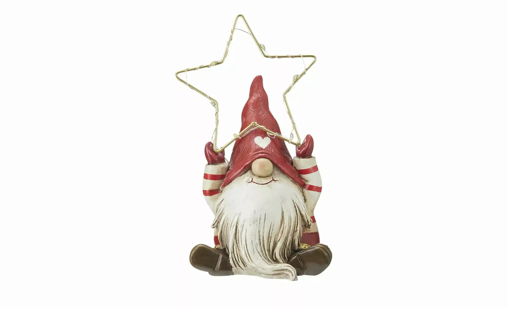 HOME STORY LED Santa Figur ¦ rot ¦ Polyresin (Kunstharz), Metall ¦ Maße (cm günstig online kaufen