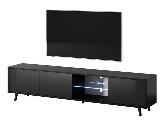 Furnix TV-Schrank Lazano Fernsehschrank 175 cm stillvolle Kommode mit Türen günstig online kaufen