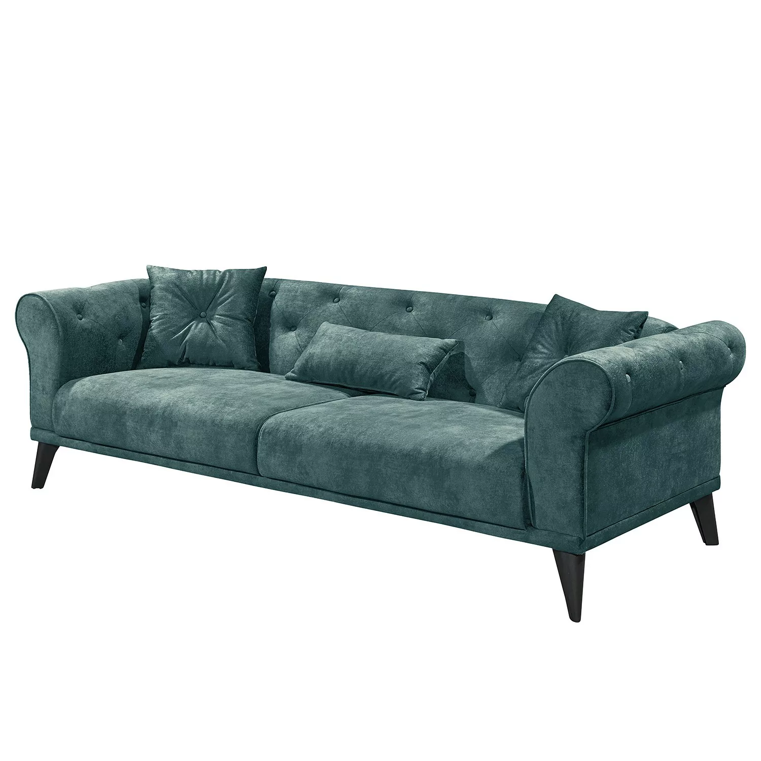 Sofa, 3-Sitzer  Chester - grau - 237 cm - 77 cm - 95 cm - Sconto günstig online kaufen
