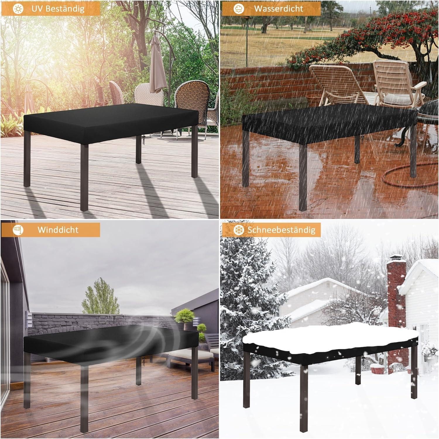 LuxusKollektion Gartenmöbel-Schutzhülle Tischplatte Abdeckung 200x100x10cm günstig online kaufen