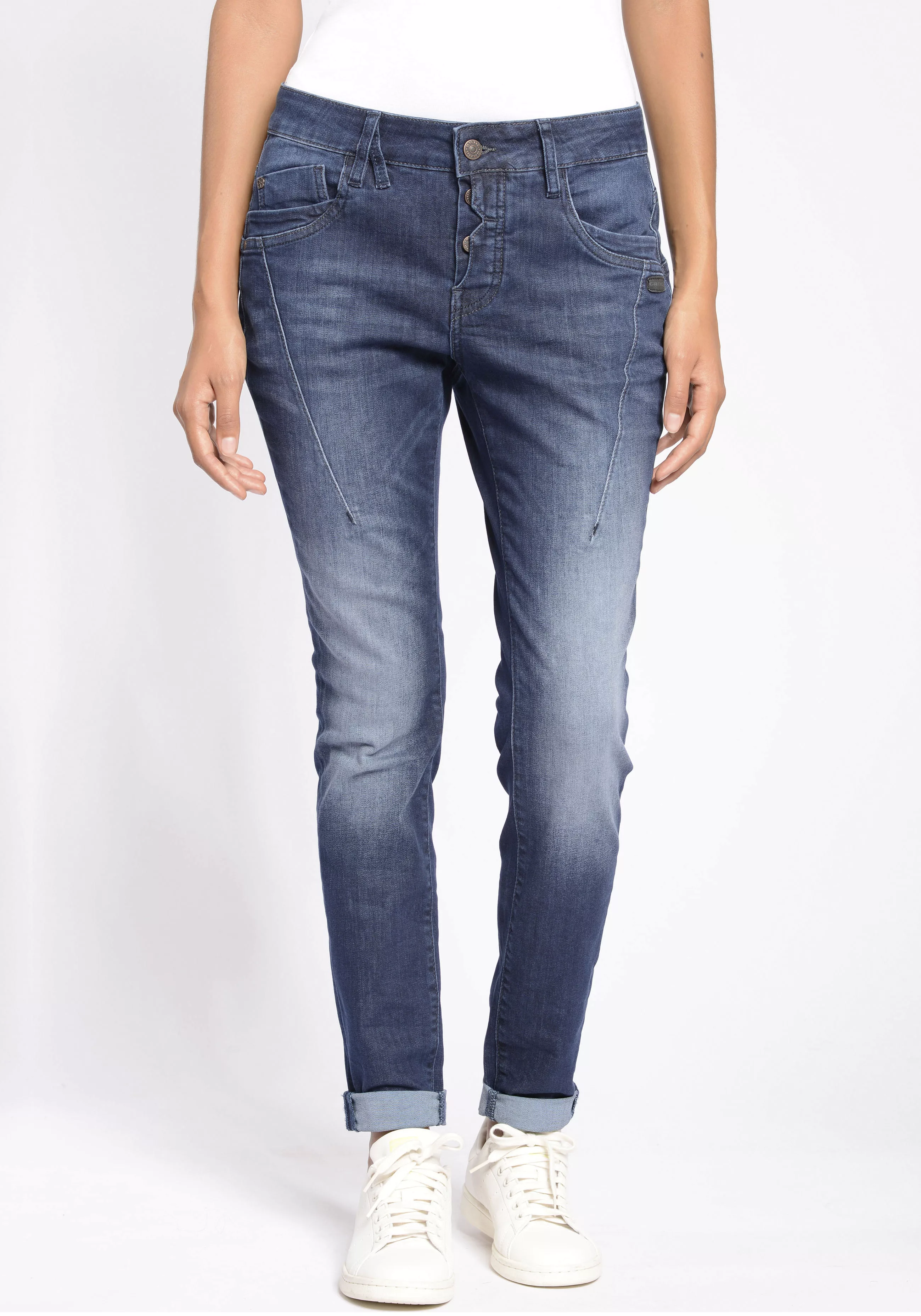 GANG Slim-fit-Jeans 94New Georgina mit charakteristischen Abnähern quer übe günstig online kaufen