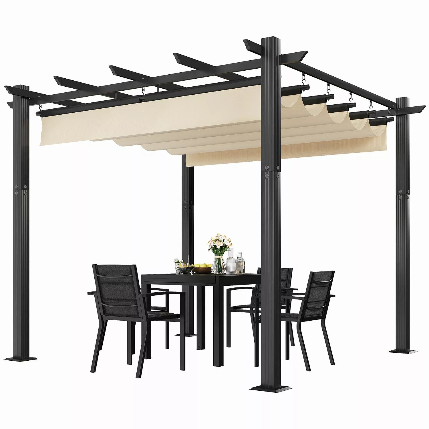 GUNJI Pavillon Verdickter Aluminiumrahmen 300/400 cm günstig online kaufen