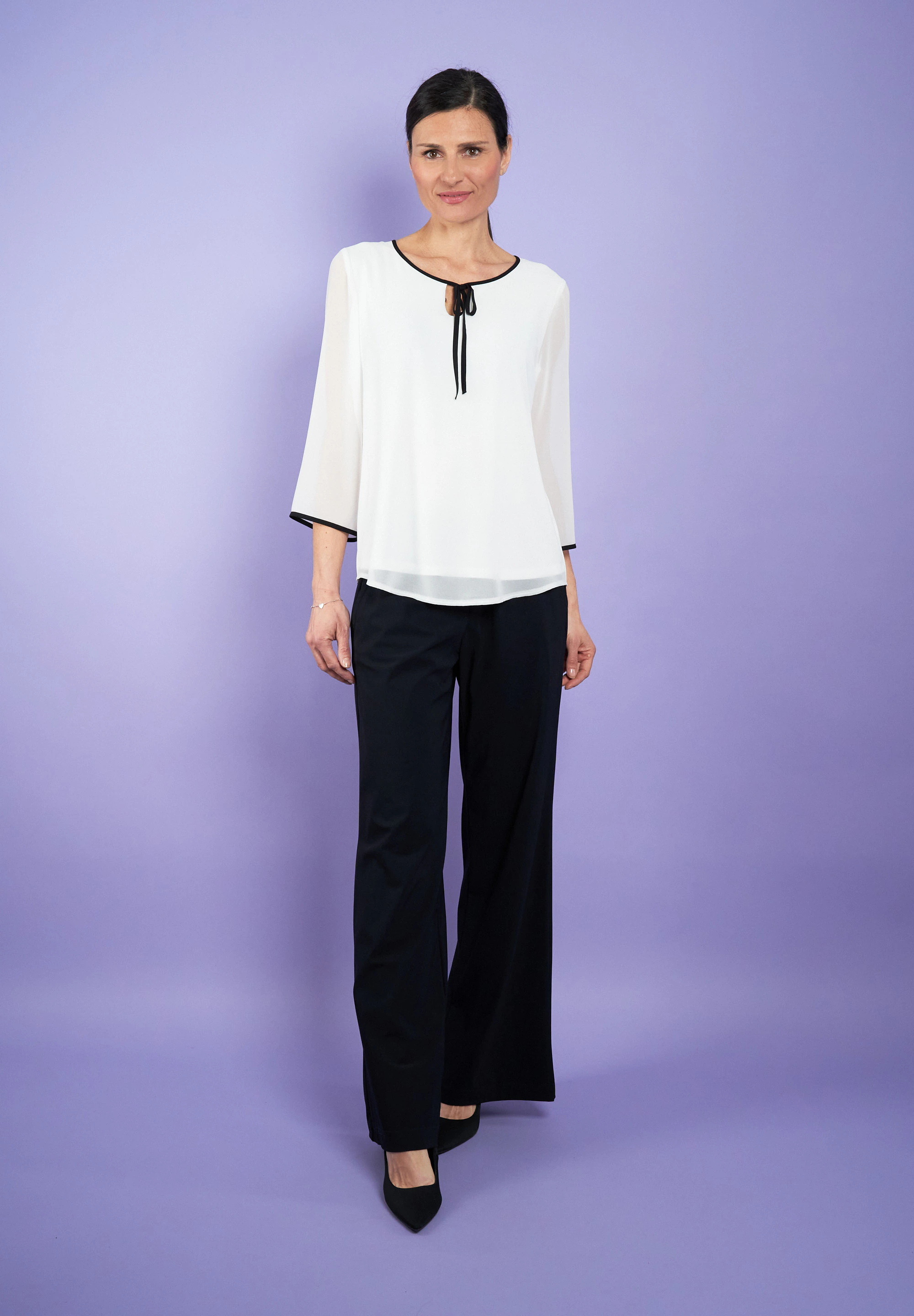 Seidel Moden Chiffonbluse "Exklusiv bei OTTO", 3/4 -Arm mit transparenten Ä günstig online kaufen