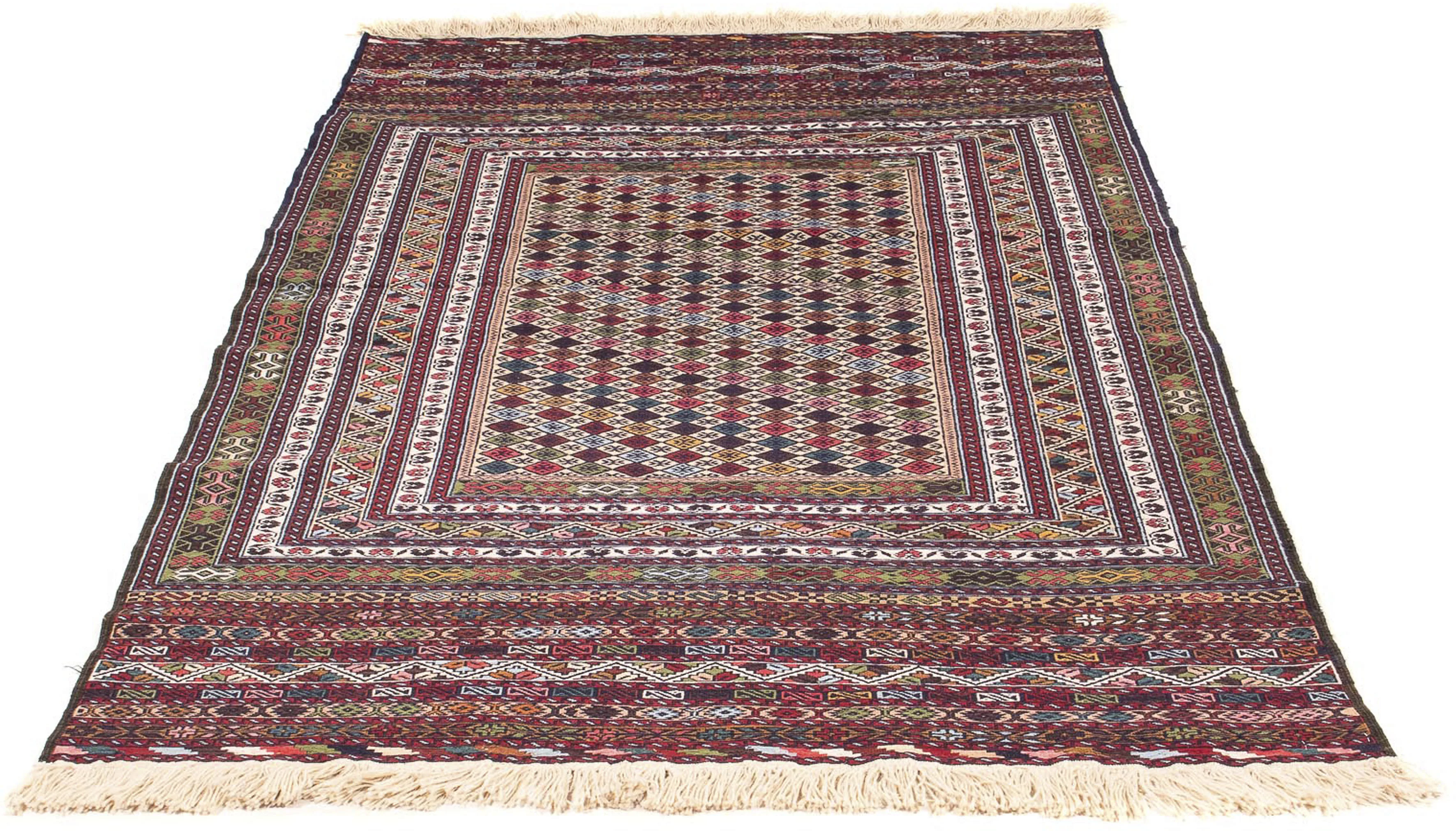 morgenland Wollteppich »Kelim - Oriental - 185 x 120 cm - mehrfarbig«, rech günstig online kaufen