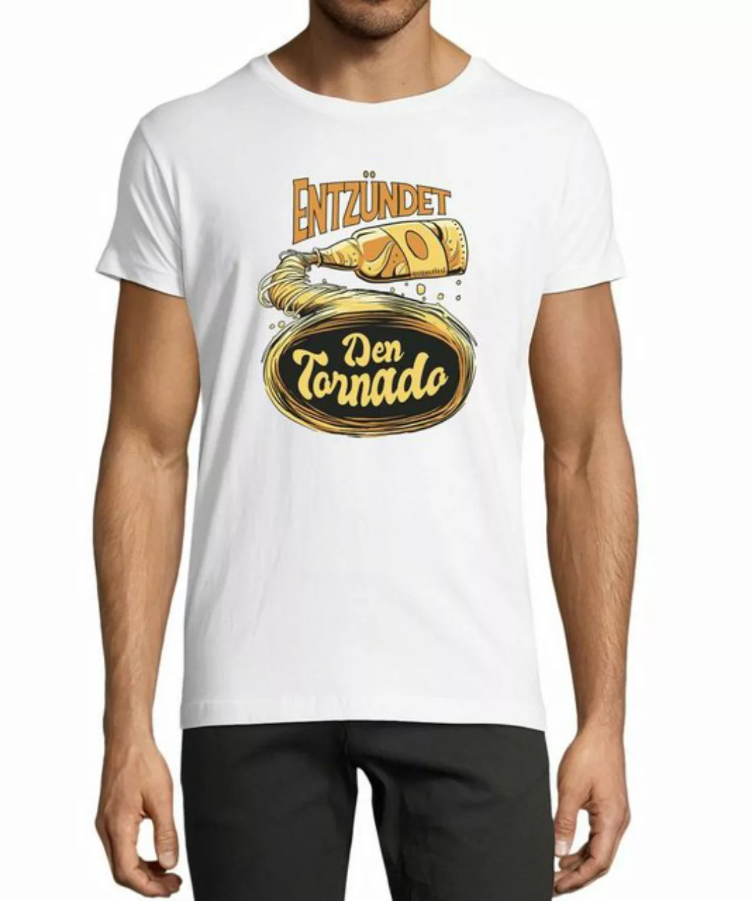 MyDesign24 T-Shirt Herren Fun Print Shirt - Oktoberfest Trinkshirt Entzünde günstig online kaufen