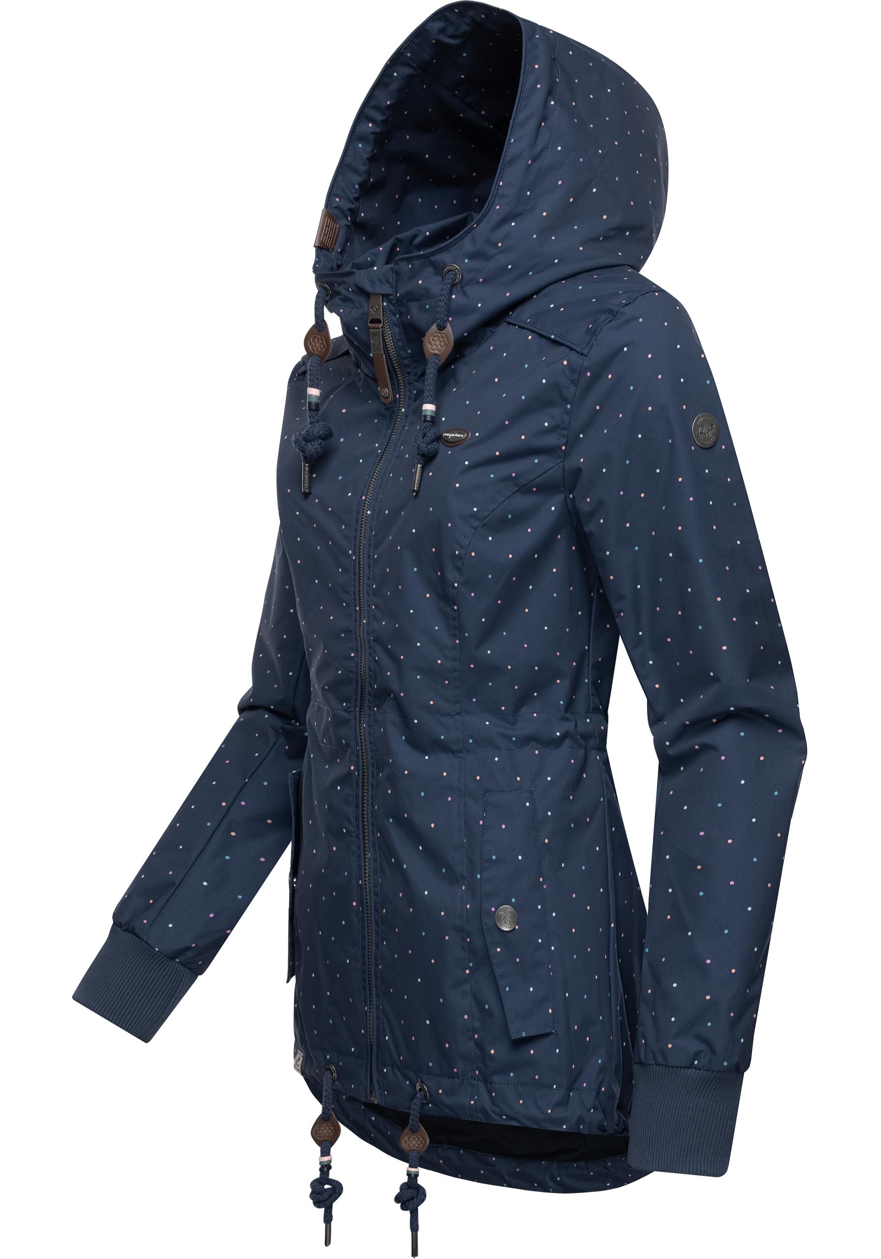 Ragwear Outdoorjacke "Danka Dots", mit Kapuze, stylische Übergangsjacke mit günstig online kaufen