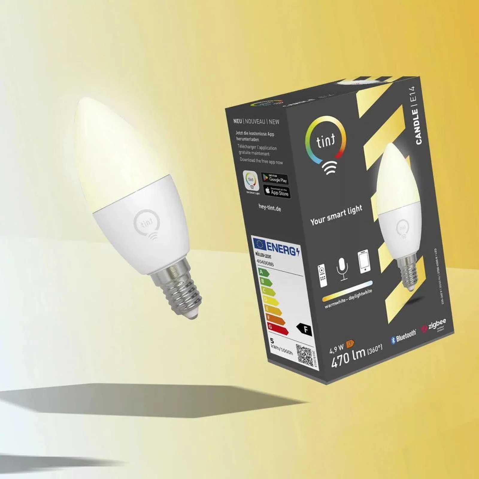 Müller Licht tint white LED-Kerzenlampe E14 5,8W günstig online kaufen