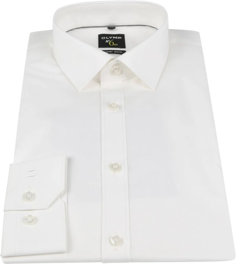 OLYMP No'6 six Hemd Skinny Fit Off-White - Größe 38 günstig online kaufen