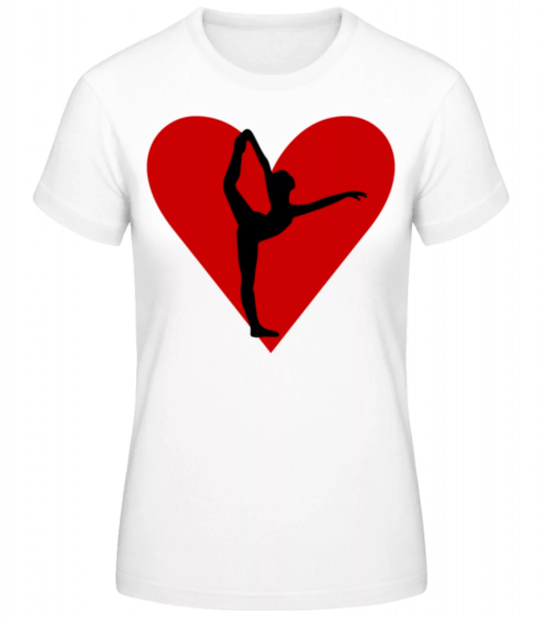 Yoga Herz · Frauen Basic T-Shirt günstig online kaufen