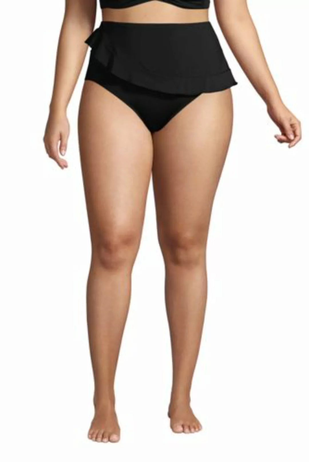High Waist Bikinihose CHLORRESISTENT mit Volant in großen Größen, Damen, Gr günstig online kaufen