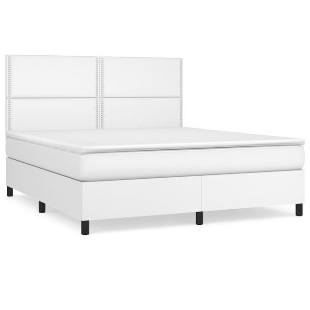 vidaXL Boxspringbett Bett Boxspringbett mit Matratze Kunstleder (160 x 200 günstig online kaufen