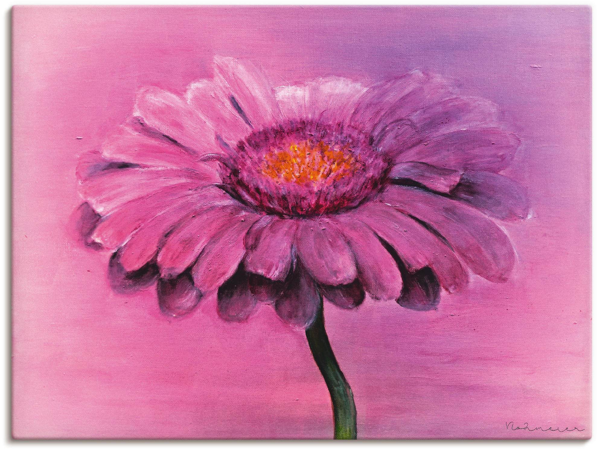 Artland Leinwandbild "Gerbera", Blumen, (1 St.), auf Keilrahmen gespannt günstig online kaufen