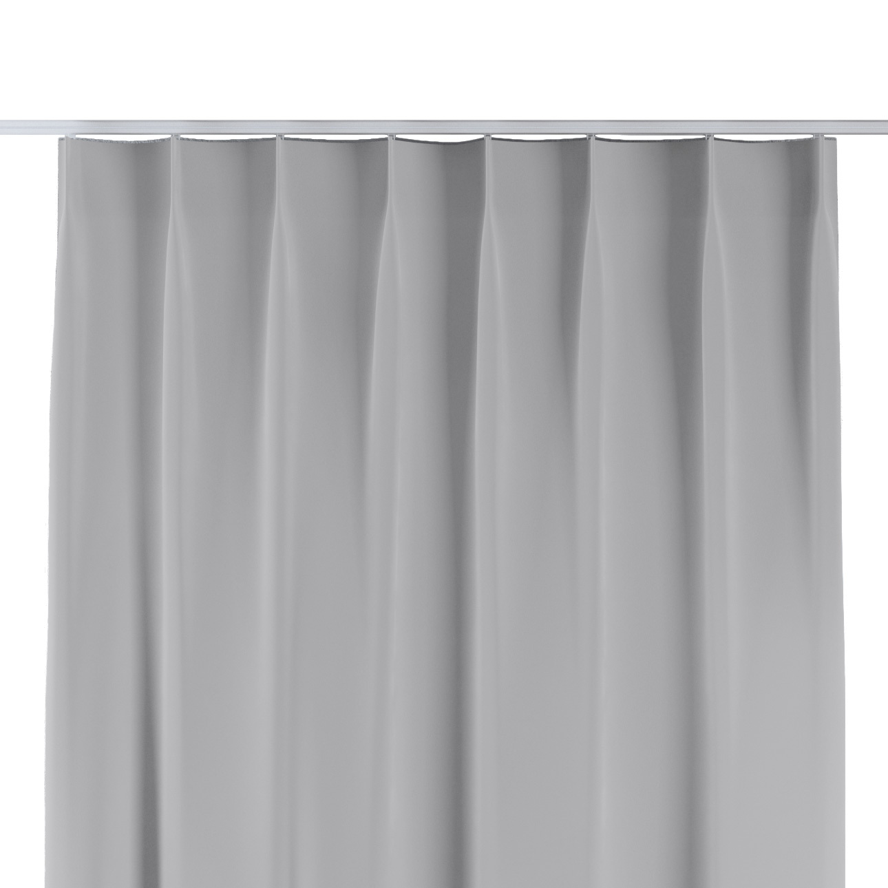 Vorhang mit flämischen 1-er Falten, sibern, Crema (144-66) günstig online kaufen