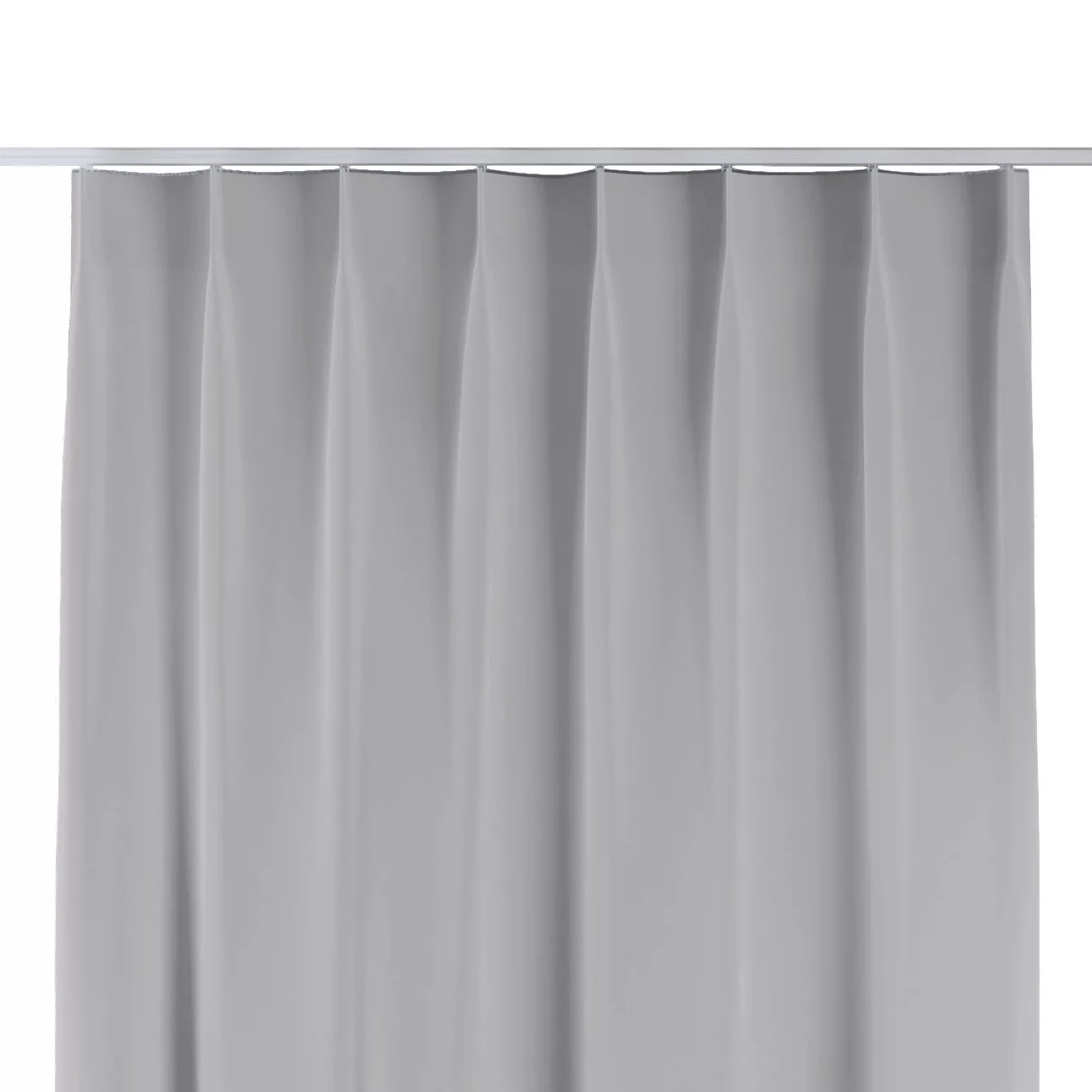 Vorhang mit flämischen 1-er Falten, sibern, Crema (144-66) günstig online kaufen