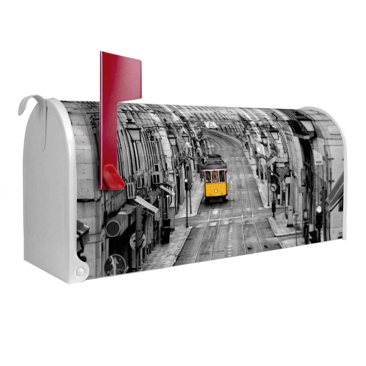 Banjado Amerikanischer Briefkasten Weiß 48x22x16cm US Mailbox Letterbox Pos günstig online kaufen