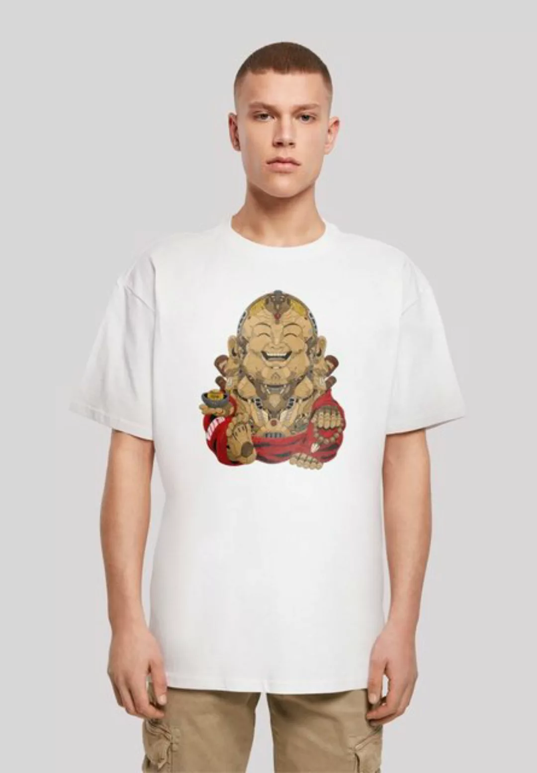 F4NT4STIC T-Shirt Happy Cyber Buddha CYBERPUNK STYLES Print günstig online kaufen