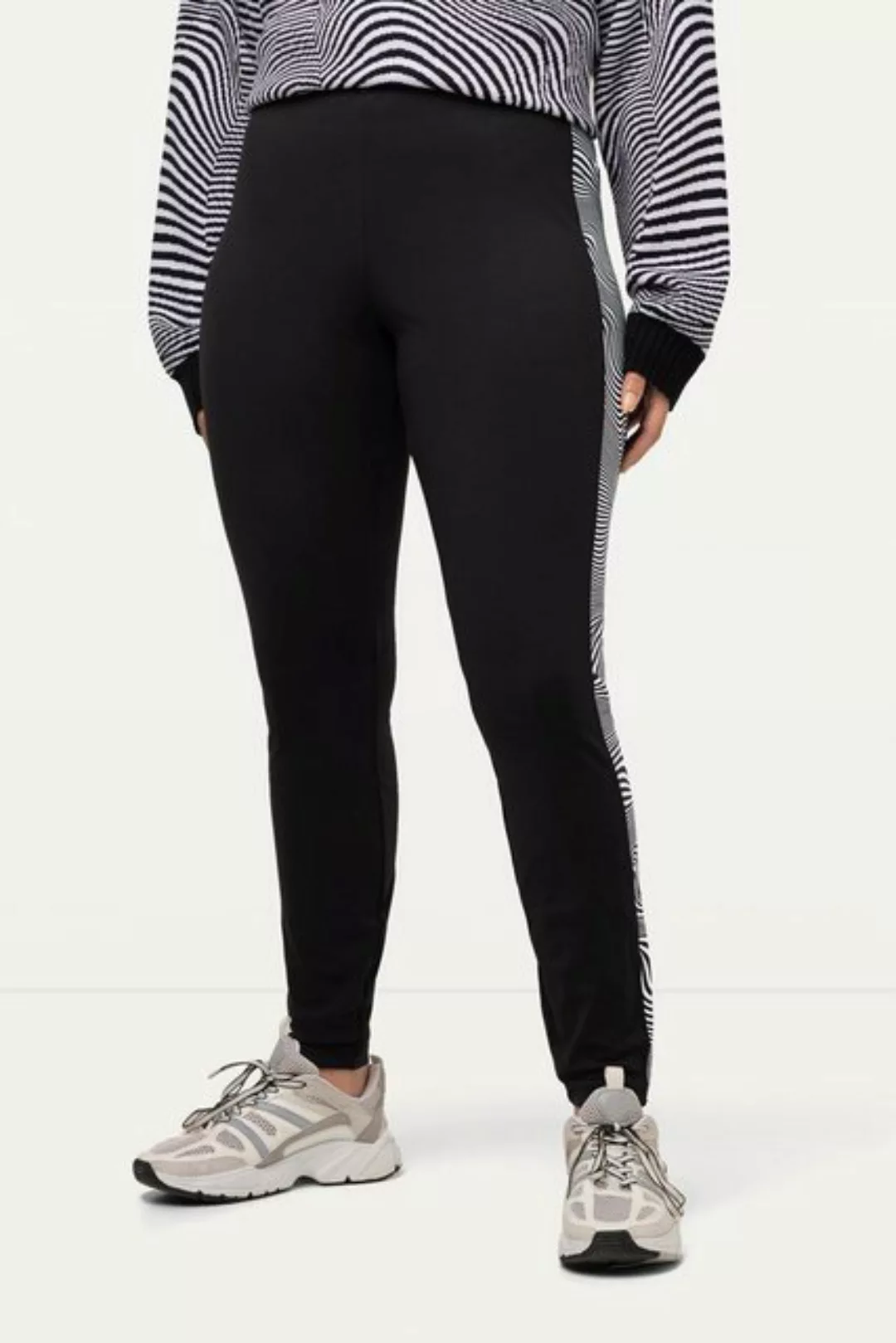 Ulla Popken Lederimitathose Thermo-Funktionsleggings schnelltrocknend recyc günstig online kaufen