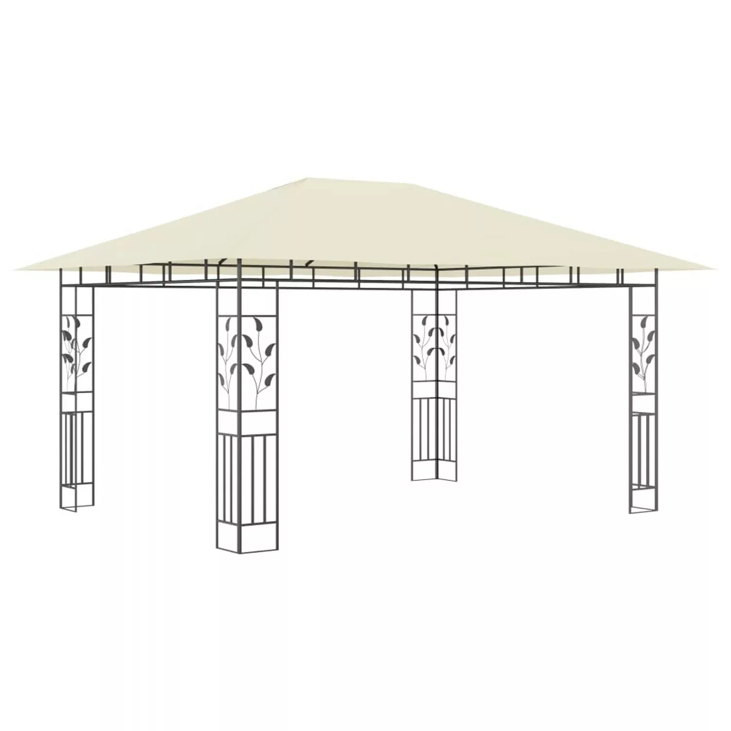 Pavillon Mit Moskitonetz 4x3x2,73 M Creme 180 G/m² günstig online kaufen