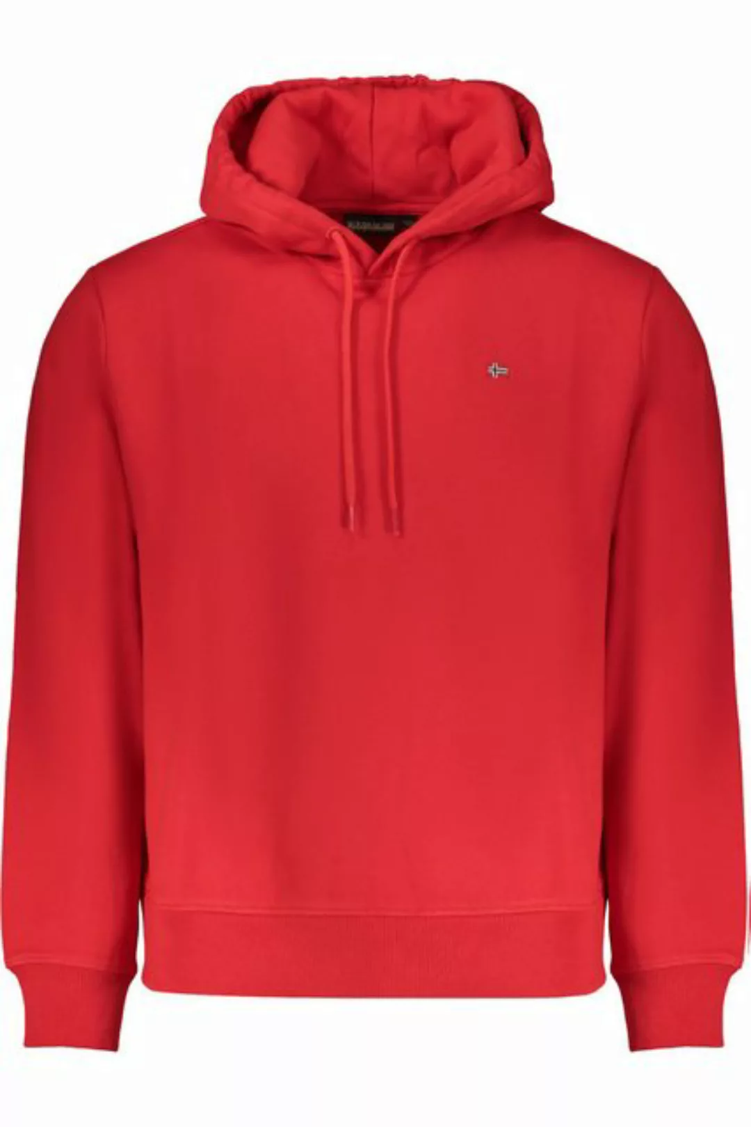 Napapijri Sweatshirt Herren Langarm Kapuzen-Sweatshirt Rot: Regular Fit günstig online kaufen