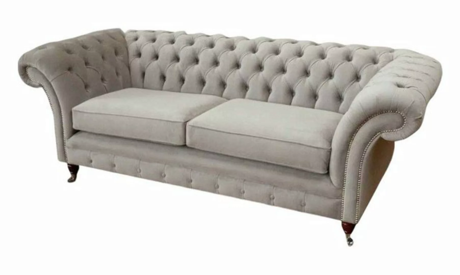 JVmoebel Sofa Chesterfield 3 Sitz Relax Lounge Sofa Textil Polster Couch St günstig online kaufen