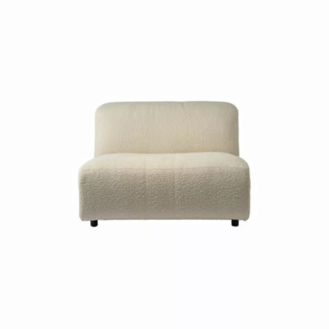 Sofa modulierbar A-Round-U textil beige / Mittelelement 1,5 Plätze - Bouclé günstig online kaufen