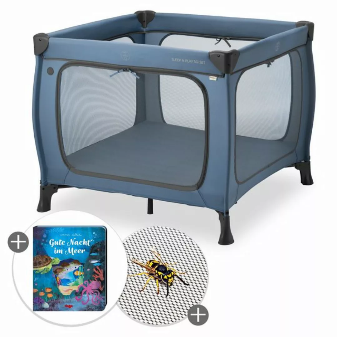 Hauck Baby-Reisebett Sleep N Play SQ Set - Dark Blue, Reisebett Laufgitter günstig online kaufen