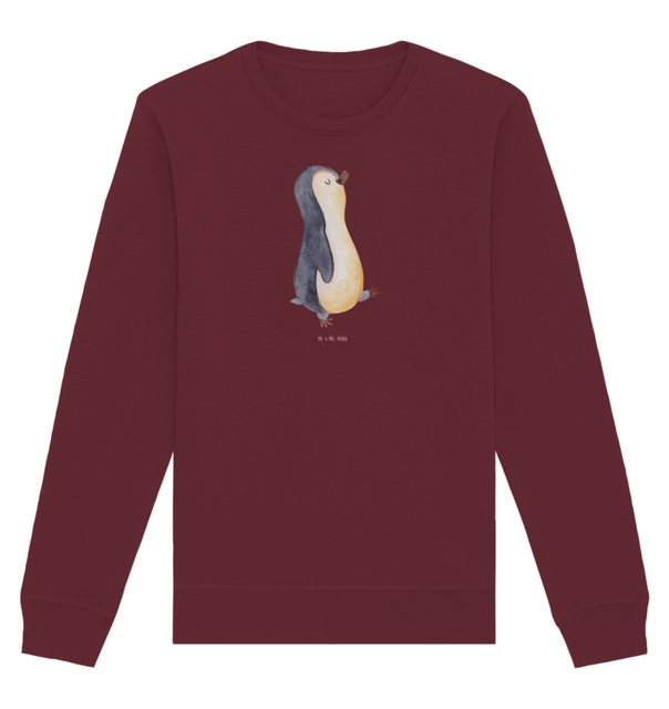 Mr. & Mrs. Panda Longpullover Größe M Pinguin marschieren - Burgundy - Gesc günstig online kaufen