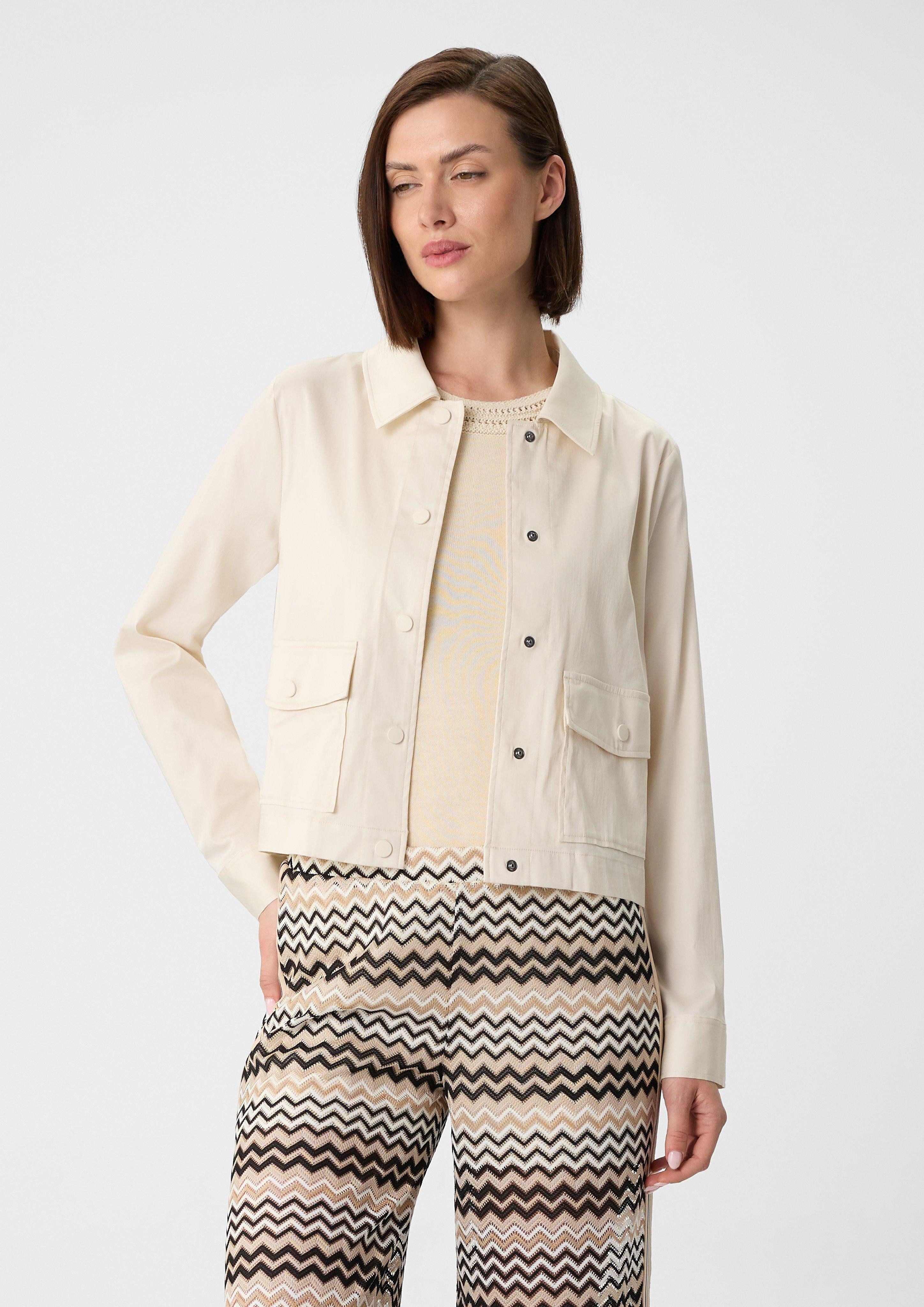 Comma Blusenblazer Leichte Jacke aus Baumwollmix günstig online kaufen
