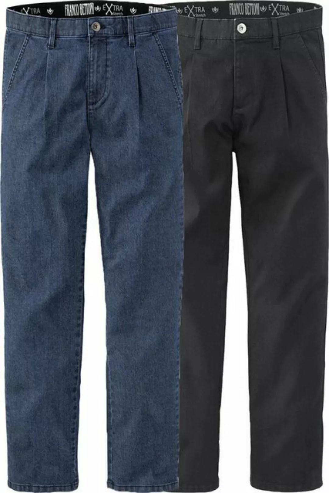 Franco Bettoni Regular-fit-Jeans (Packung, 2er-Pack) innovativer Hosenbund günstig online kaufen