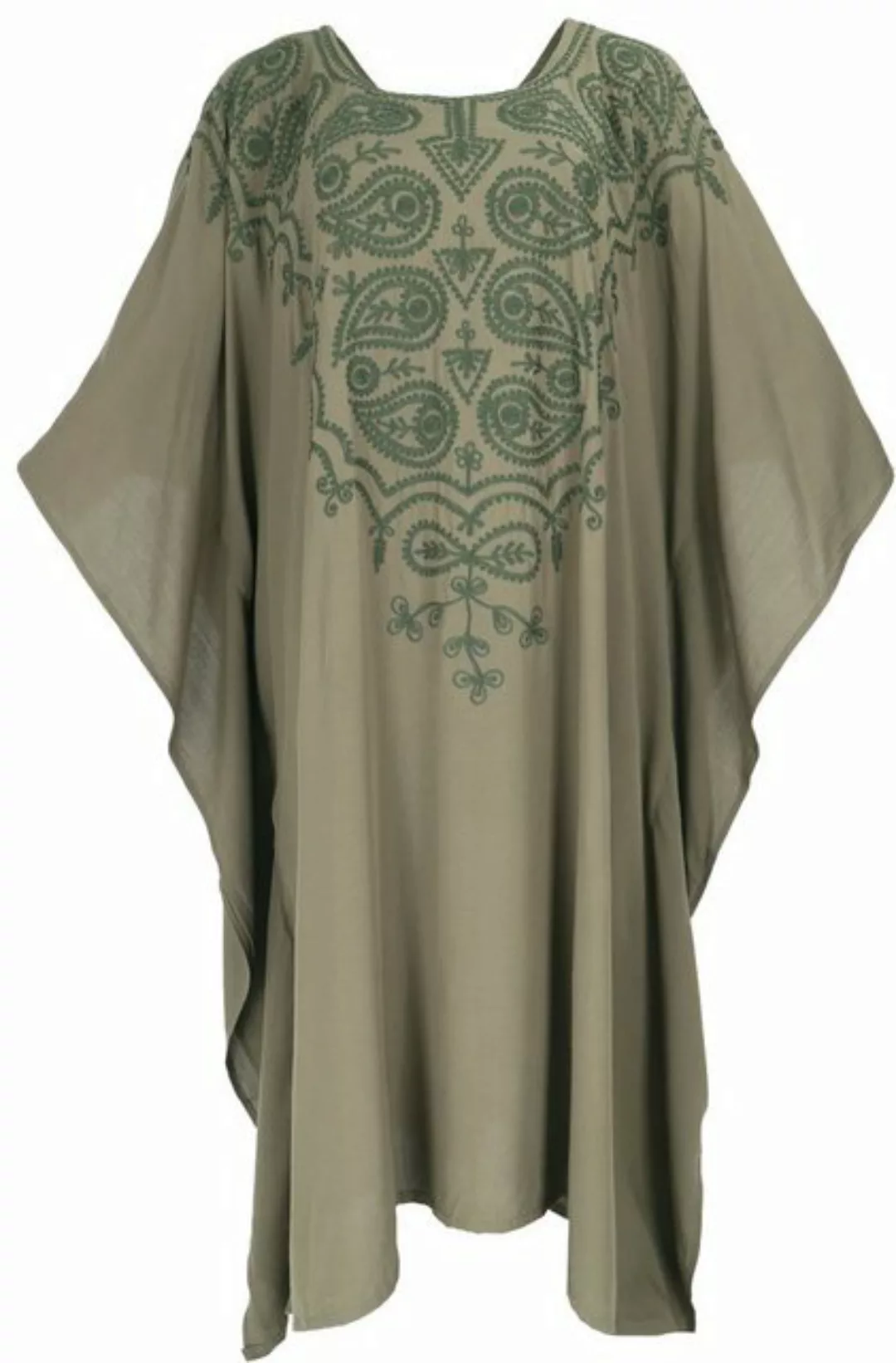 Guru-Shop Midikleid Mittellanger bestickter Boho Kaftan, besticktes.. alter günstig online kaufen