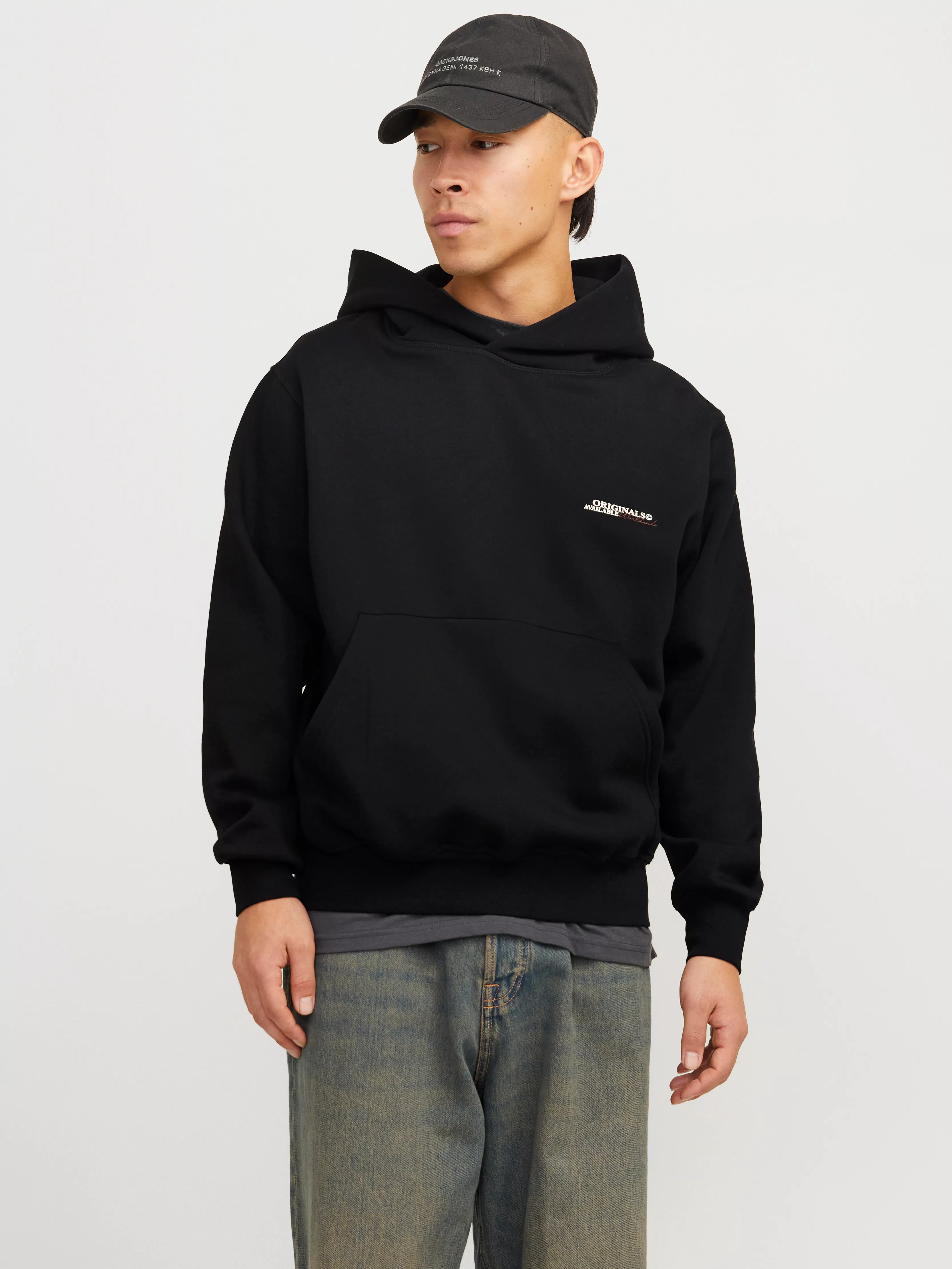 Jack & Jones Herren Hoodie Kapuzenpullover JORISLINGTON BACK SWEAT HOOD- Re günstig online kaufen