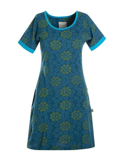 Vishes Jerseykleid Kurzarm Kleid Blumen Tunika Jerseykleid Baumwolle Tunika günstig online kaufen