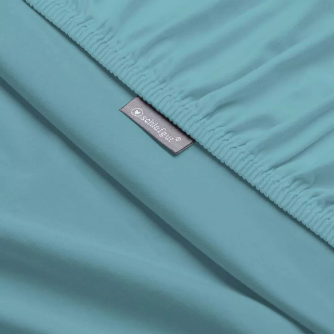 Schlafgut Spannbettlaken »Mako-Jersey aus 100% Baumwolle, Bettlaken«, für M günstig online kaufen