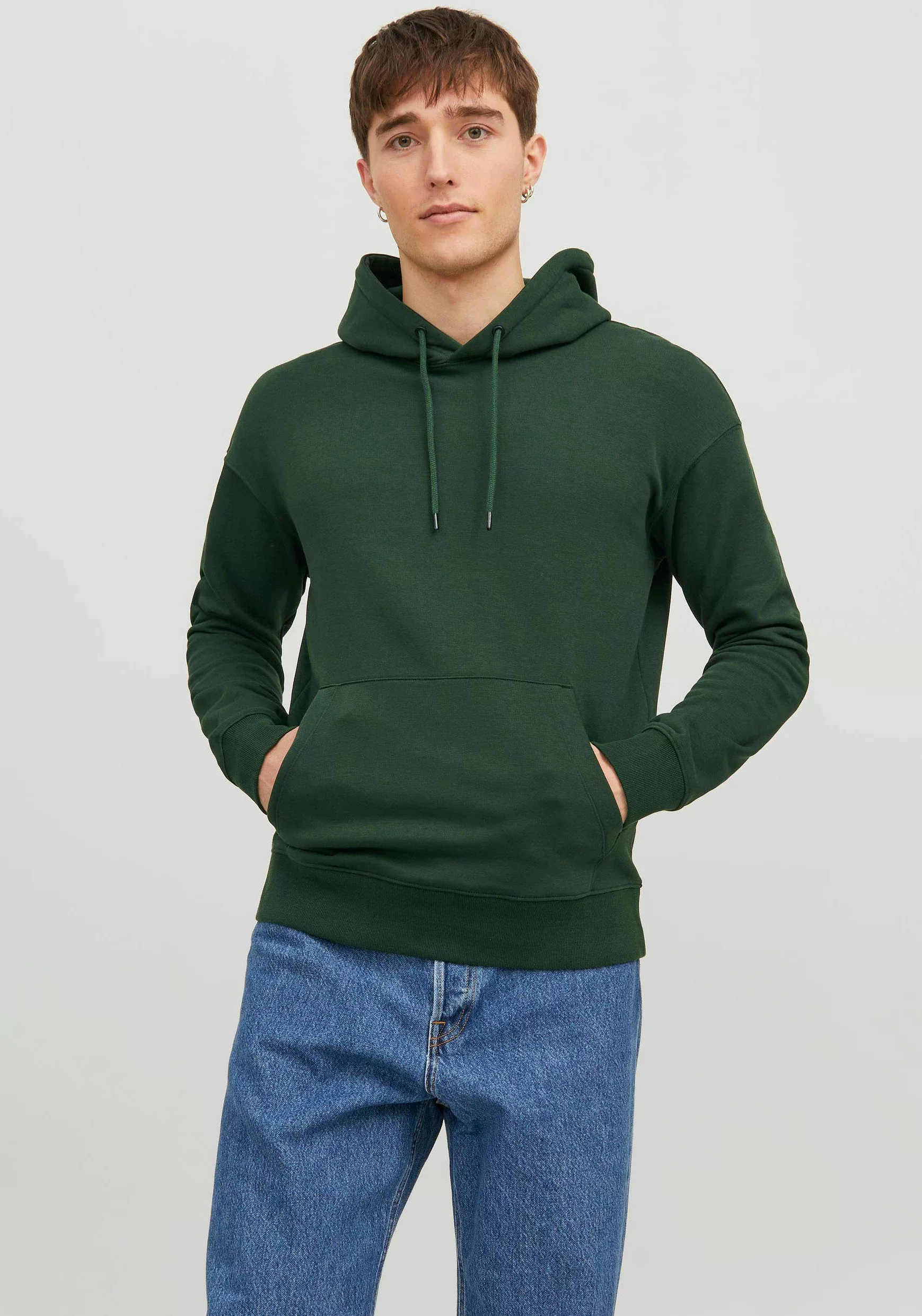 Jack & Jones Kapuzensweatshirt JJESTAR BASIC SWEAT HOOD NOOS mit Rippbündch günstig online kaufen