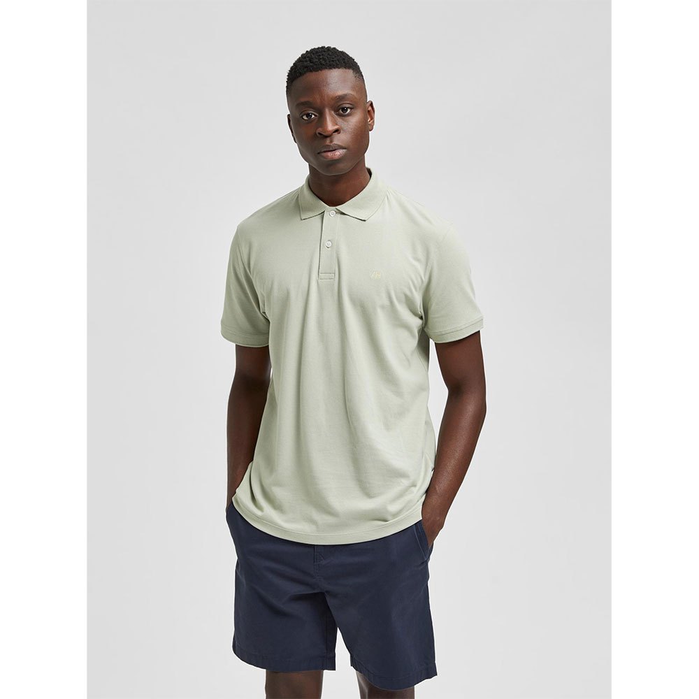 Selected Haze Kurzarm Polo XL Desert Sage günstig online kaufen