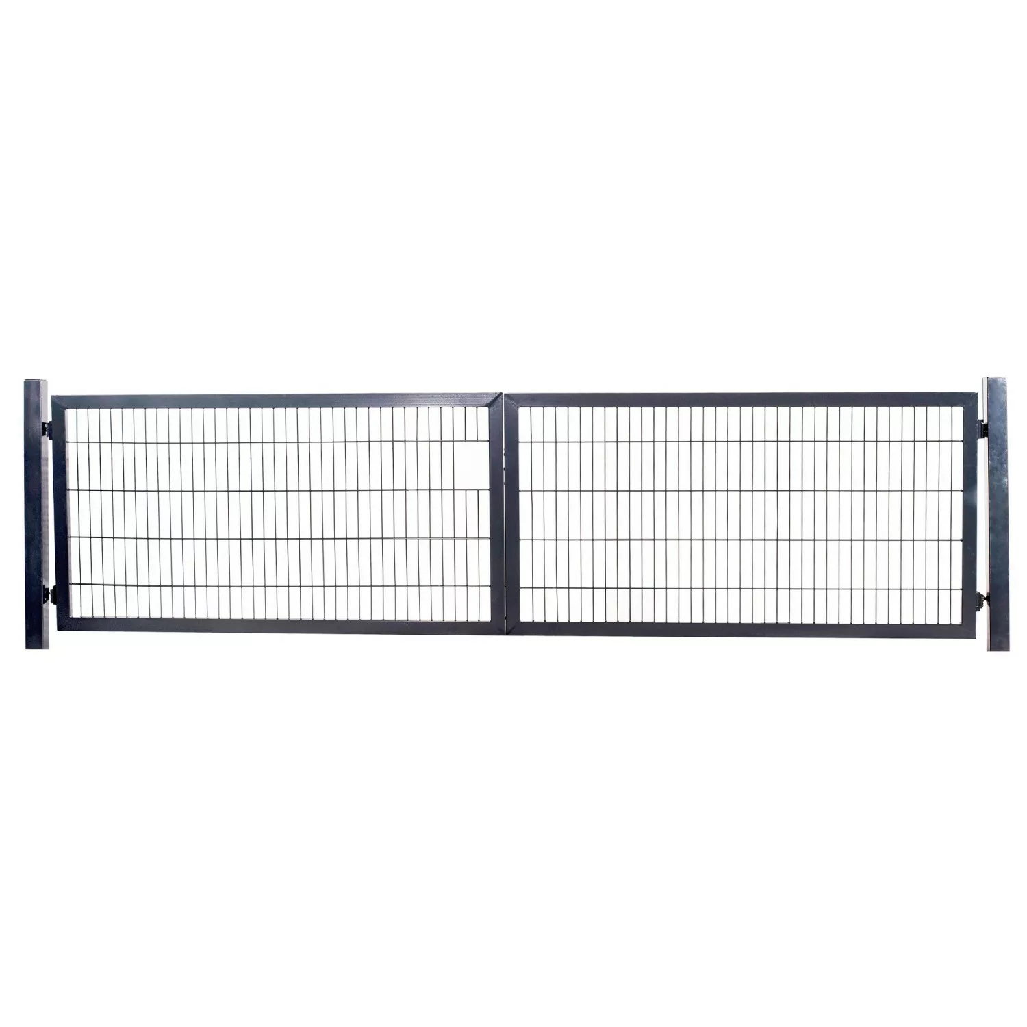 Gartentor Industrietor für Doppelstabzaun 6/5/6 mm Anthrazit 300 cm x 80 cm günstig online kaufen