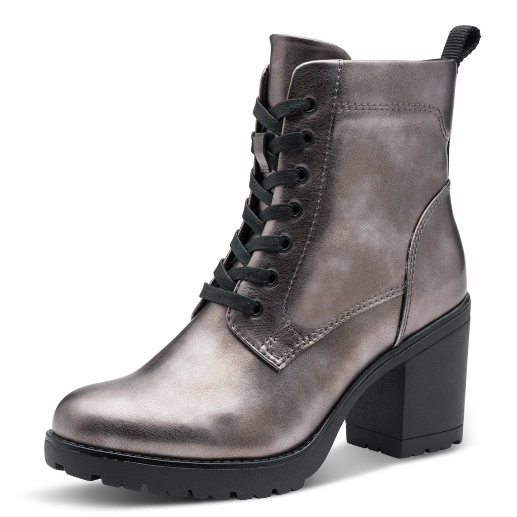 MARCO TOZZI Schnürstiefelette, Blockabsatz, Stiefelette, Schnürboots in veg günstig online kaufen