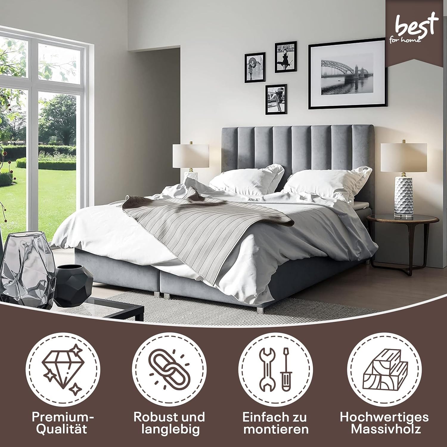 Best for Home Boxspringbett Trinity K-10 günstig online kaufen
