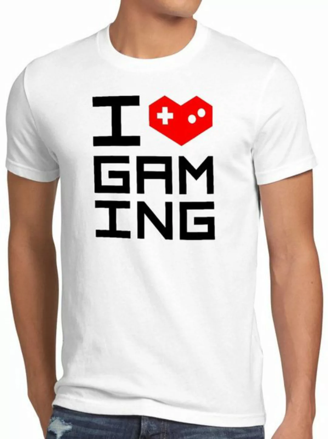 style3 Print-Shirt Herren T-Shirt Love Gaming gamer nerd lan günstig online kaufen