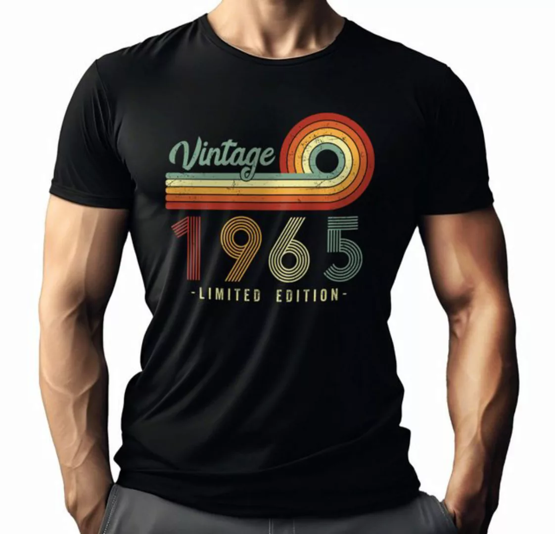 LOBO NEGRO® T-Shirt zum 60. Geburtstag: Vintage Jahrgang 1965 Limited Editi günstig online kaufen