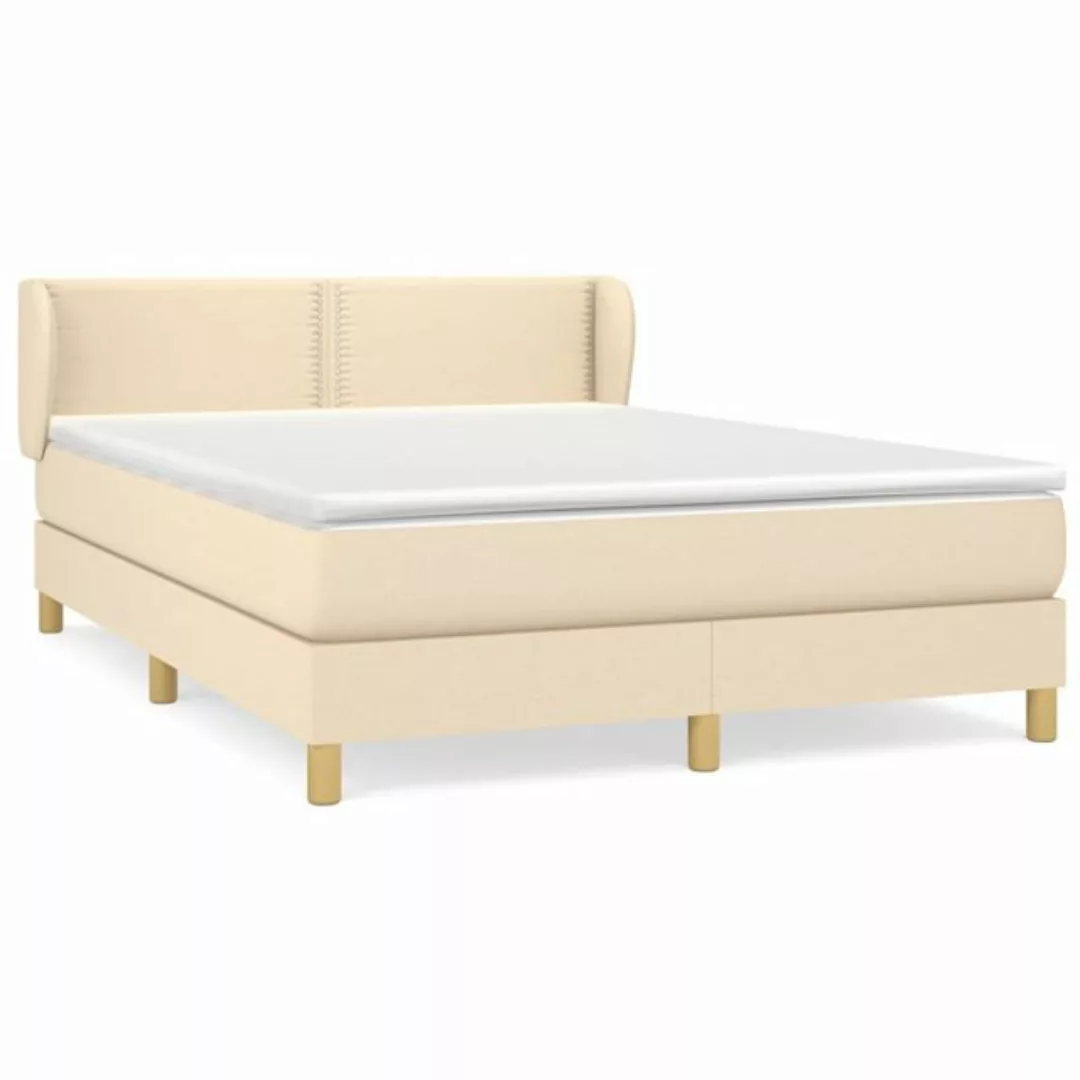 vidaXL Boxspringbett Bett Boxspringbett mit Matratze & Topper Stoff verschi günstig online kaufen