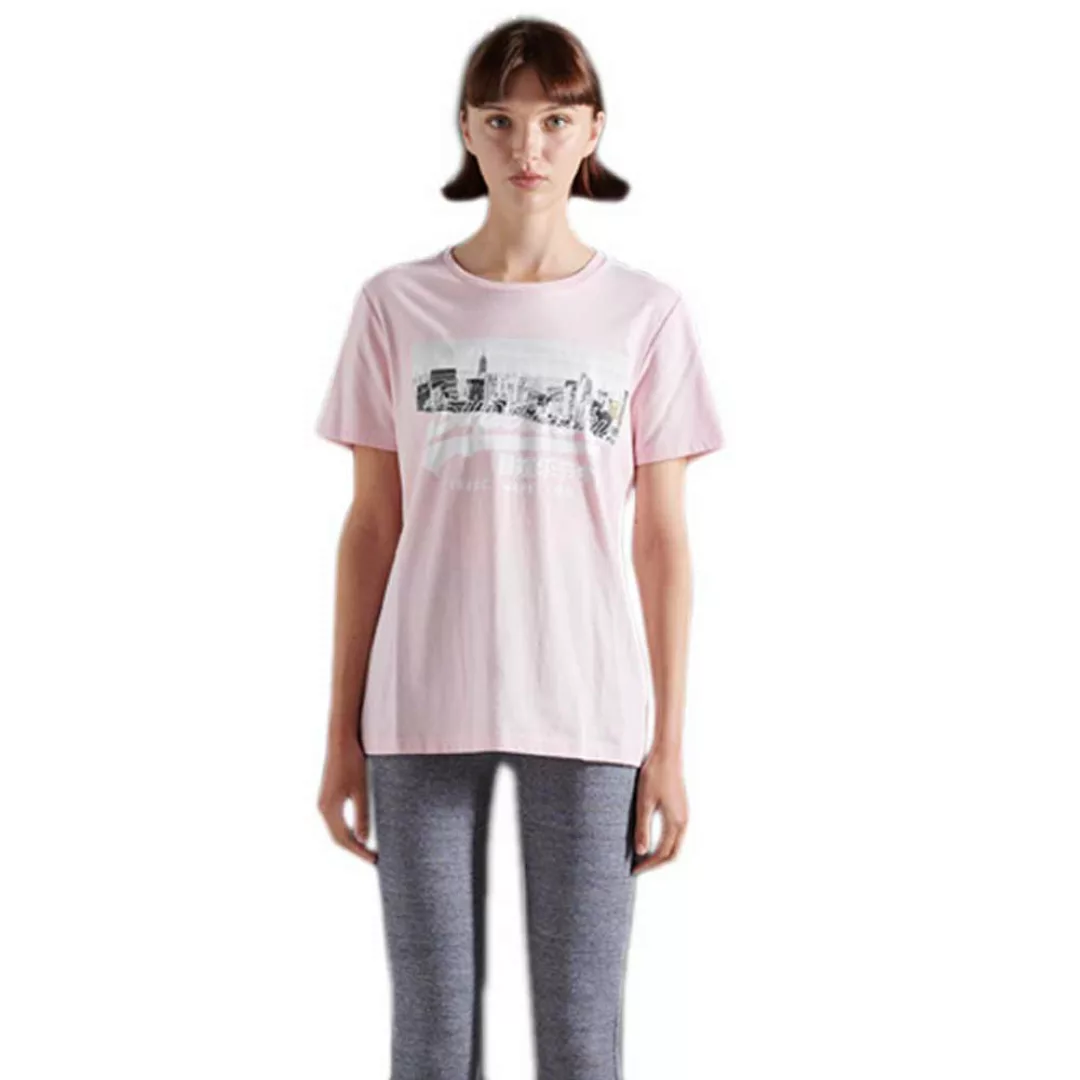 Superdry Vintage Logo Nyc Photo Kurzarm T-shirt XS Sharp Pink günstig online kaufen