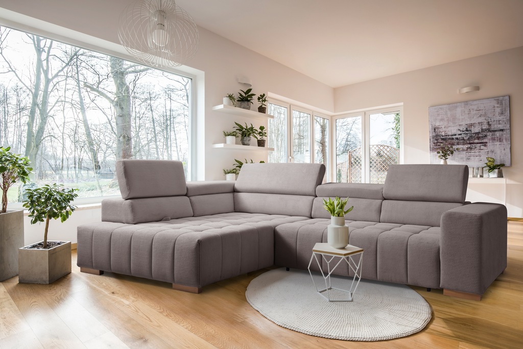 exxpo - sofa fashion Ecksofa "Elianos, hoher Sitzkomfort, aufwendige Kreuzs günstig online kaufen