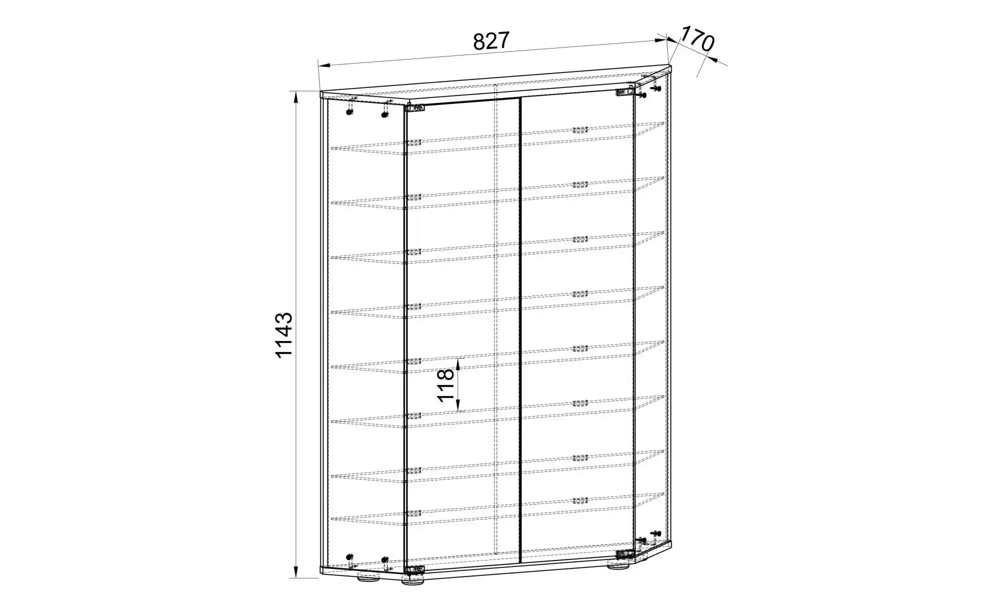 VCM Hängevitrine Wandvitrine Hängevitrine Glasvitrine Benila XL (1-St) günstig online kaufen