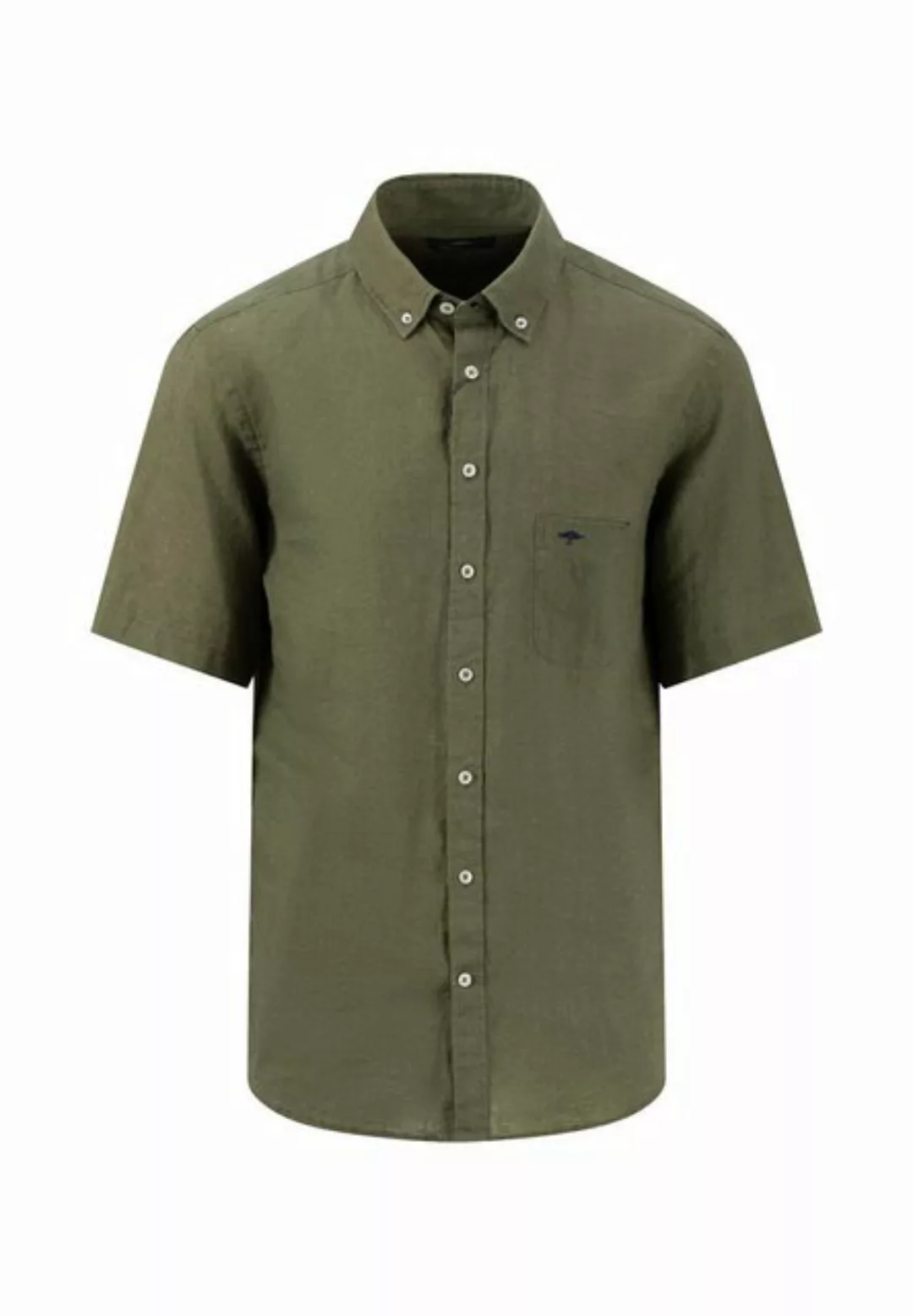 FYNCH-HATTON Kurzarmhemd Summer Linen, B.D., 1/2 dusty olive günstig online kaufen