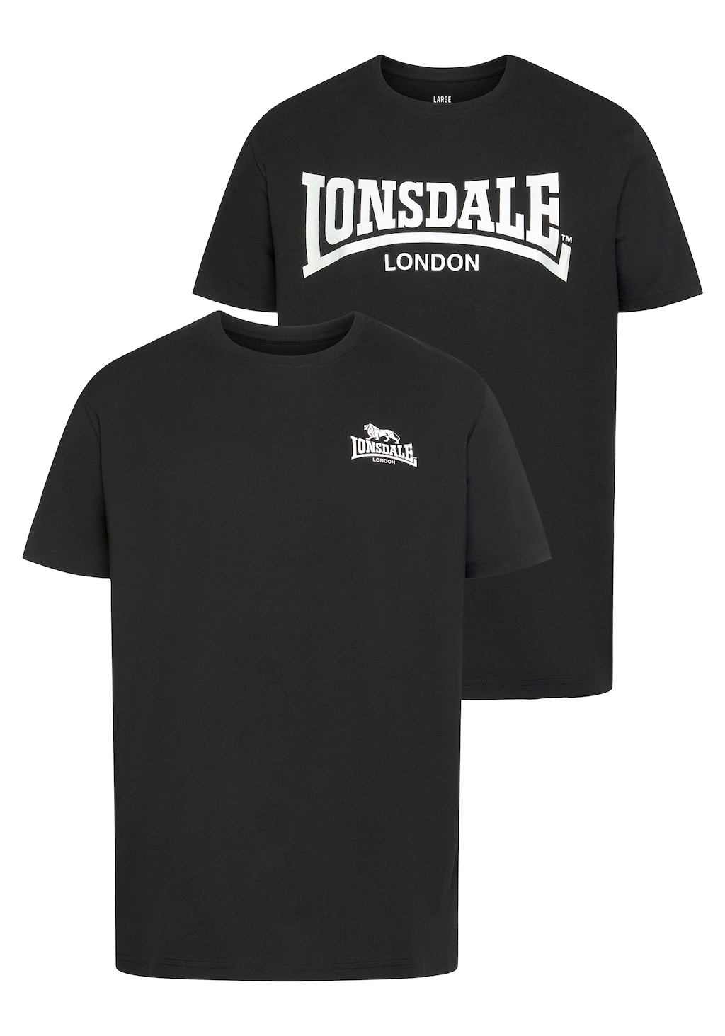 Lonsdale T-Shirt PIDDINGHOE (Packung, 2-tlg., 2er-Pack) günstig online kaufen