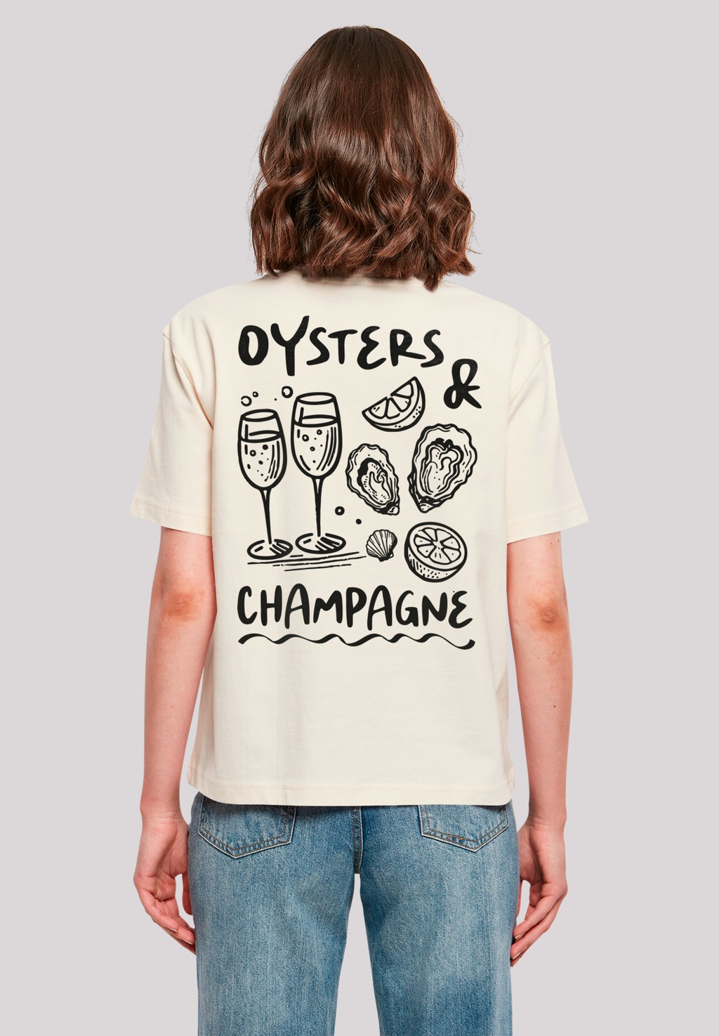 F4NT4STIC T-Shirt "Oysters And Champagne Summer", Premium Qualität günstig online kaufen