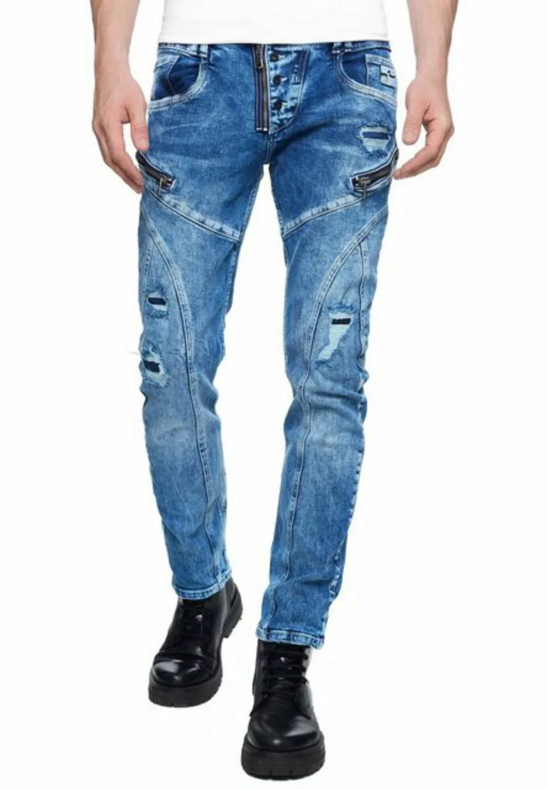 Rusty Neal Straight-Jeans "MORI", mit trendigen Zierelementen günstig online kaufen