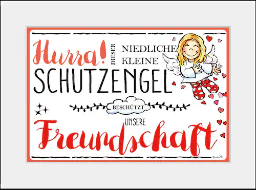 queence Bild »Schutzengel Freundschaft«, Engel, (1 St.) günstig online kaufen